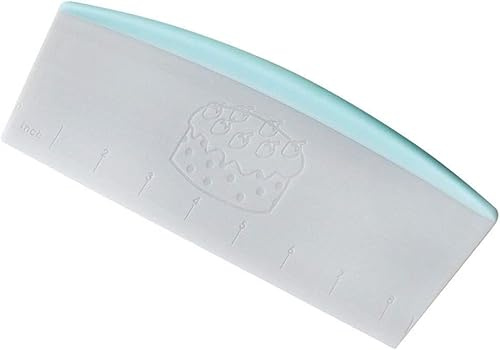 Plastic Pastry Bench Scraper Chopper Cake Cutter with Measuring Scale Multipurpose Kitchen Gadget Pizza Cutters for Cooking Baking Bread and Pizza Dough Kitchen and Dining