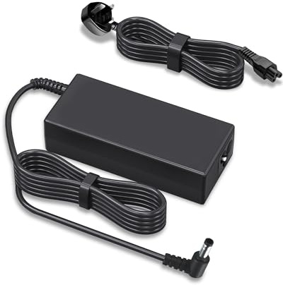 Negsaiy 19.5V Adapter Compatible with Sony Bravia TV 24'' 32'' 40'' 42'' KDL-24 KDL-32 KDL-40 KDL-42 W650A W600B W700B W800B, Vaio Laptop Charger PCG VGN VGP SVE14 SVE15 Power Supply Cable