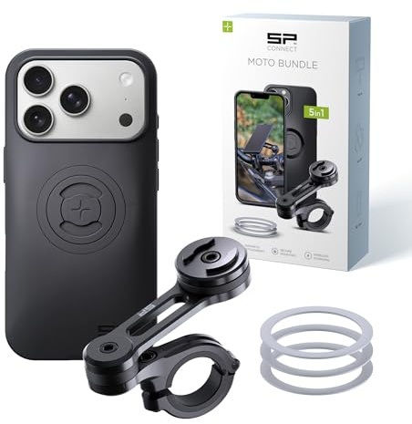 SP CONNECT Moto Bundle | SPC+ | kompatibel mit iPhone 17 Pro | Handyhalter für Motorrad Bike Moped Roller | Gadget Halterung für Navi
