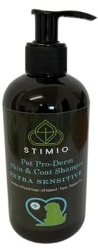 Stimio Hundschampo extra känslig – pH-mild, vegansk formel, doftfri; mild rengöring och växtextrakt – lind, björk, damkappa för skonsam pälsvård | känsliga hundar valpar