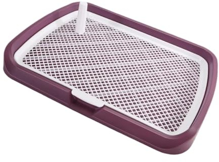 Fxzqgnh Hundetoilette mit Einstieg von Oben Und Herausnehmbarem Gitter, Aus Robustem Polypropylen, Ideal für Den Oder Gewerblichen Gebrauch, Rosa