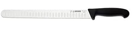 Giesser seit 1776 - Made in Germany - Schinkenmesser schwarz, Basic Black, Klinge 31 cm, lange Kullen, rutschfest, scharfes Wurstmesser spülmaschinenfest, rostfrei