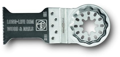 FEIN E-Cut Long-Life-sågblad Ve. 5 stycken, bredd 35 mm, längd 50 mm, inspelning starlock, bi-metall med begränsad trätandning