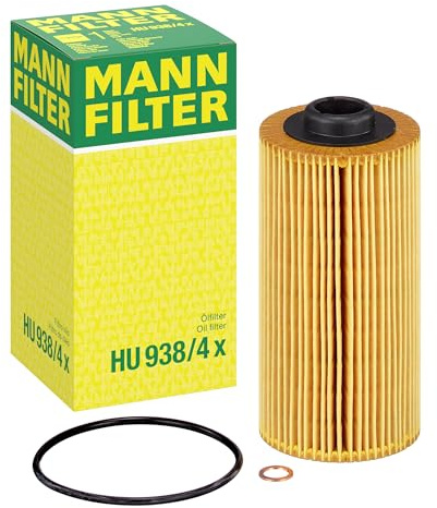MANN-FILTER HU 938/4 x Ölfilter - für Pkw + Transporter | Für PKW, Hohe Filtrationsleistung, Optimaler Motorschutz, Hochwertige Dichtung, Echte OE-Technologie