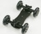 FOTGA Table Dolly Mini Voiture de Bureau Rail Track Curseur Cinéma Trépied pour DSLR Appareil Photo Caméscope - Balck