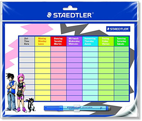 STAEDTLER 641 SP Lumocolor Stundenplan trocken abwischbar, mit Lumocolor correctable