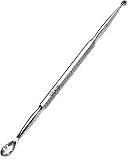 Blackhead Remover Comedone Extractor Tool - Multiple Hole Spoon Whitehead Blemish Acne Removal - Skin, Facial, Pimple, German Stainless Steel - by The Unique Edge