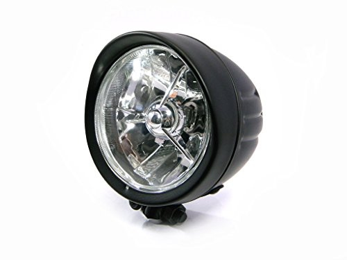 Alchemy Parts Klein 5 Schwarz H4 55W Motorrad Scheinwerfer