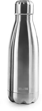 IBILI - Botella termo doble pared satin 350 ml, Acero Inoxidable 18/10, Doble pared, Reutilizable