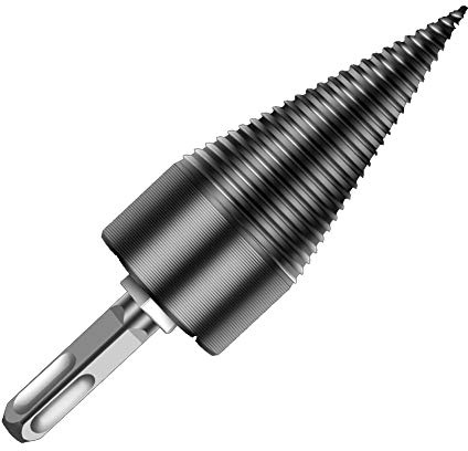 Firewood Log Splitter Wood Splitter Drill,Heavy Duty Drill Screw Cone Driver,Portable Wood Cut Tool for Hand Drill Stick (Square Shank)