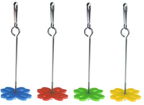 GROOMY Fourchette à Fruits perroquets, Fourchette à Fruits Perroquet Alimentation des Oiseaux accrocher la Cage en Acier Inoxydable brochette de Perruche 2 Taille-S