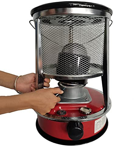 Samnuerly Outdoor Campingkocher Brenner Effiziente Heizung 9000 BTU/H 2 In 1 Winter Kerosin Ölheizung Terrasse Weihnachtsfeier Brennofen Tragbar Ohne Strom (Size : 6L/White) (4.6L/Red)