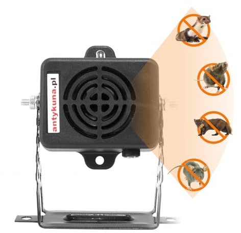 ANTIMARDER LUBERDA Repellente a ultrasuoni per roditori, ratti, topi | Silenzioso ed efficace | Dispositivo ad alta frequenza Casa Garage Soffitta