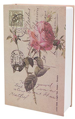 Tyenaza Coffre-Fort en Forme de Livre Imitation avec Serrure à Combinaison, Mini Coffre-Fort en Forme de Livre pour l'argent, boîte de Rangement secrète cachée pour Cacher la clé (Journal Rose)