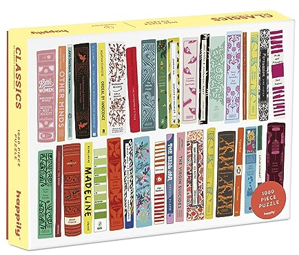 Classic's 1000 Piece Jigsaw Puzzle for Adults | Premium 100% Recycled Board | 1000 Piece Book Cover Jigsaw Puzzle | Gifts for Book Lovers | Happily Jigsaw Puzzles