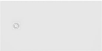 Roca APA013E82BC01100 - Plato de ducha extraplano de STONEX® TERRAN, medidas 100 x 70 x 2,6 cm, color blanco textura grava