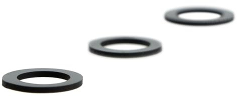 THAKKER HRD-03R - Resonanzdämpfer für Headshells mit SME oder EMT Normanschluss | 3 Dämpfungsringe | schwarz