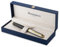Waterman Exception Füller | Metall und schwarzer Lack mit goldenen Zierteilen, ziselisierte Kappe | Füllfederhalter mit mittlerer 18 kt Goldfeder | Geschenkbox