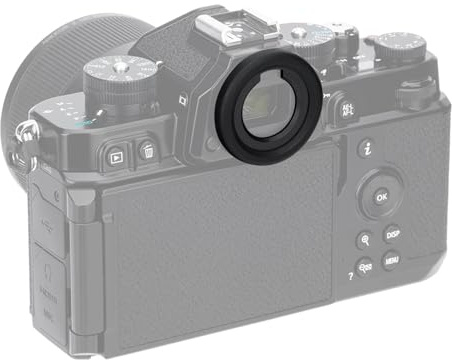 JJC Weiche Augenmuschel Originalform für Nikon Z8 Z9 Zf Ersetzt Nikon DK33 | Weiche, strapazierfähige Augenmuschel aus Silikon, schützt vor Streulicht, für Porträtaufnahmen im Freien und im Studio