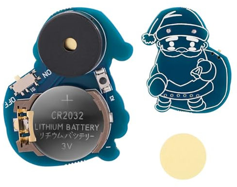 BTFO Appareils à Bruit de Cricket, Machine à Bruit de Style Père Noël Articles à Bruit de Cricket avec 16 Sons Générateur de Bips Sonores Cachés pour Fête à l'École à la Maison (Bleu)