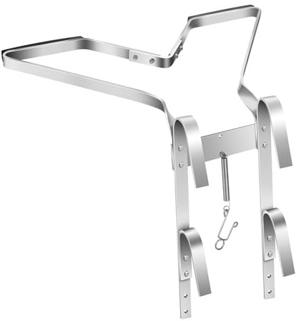 Homvvi V-Shaped Ladder Stand Off, Heavy Duty Ladder Stay/Standoff Downpipe Ladders Accessory, Multipurpose Ladder Stabilizer Fits Universal Ladders, Anti-Slip, Easy to Use
