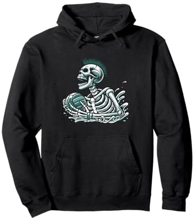 Waterpolo Esqueleto Entrenador Deporte - Waterpolista Sudadera con Capucha