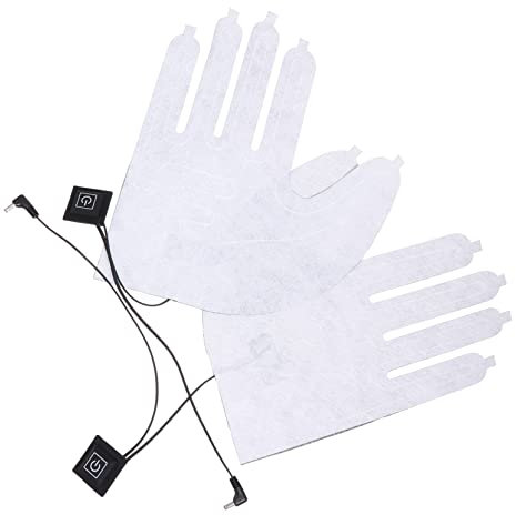 Happyyami Beheizbare Handschuhe Stufiger Temperaturregelung Wiederaufladbar wasserdichte Tragbare Heizpads Elektrische Handschuhe Für Kalte Wintertage
