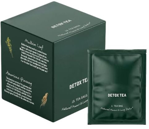 Tè per la pulizia dei polmoni | Betterbrand tè per la pulizia dei polmoni senza caffeina | BetterLungs Tè al timo per sostenere i polmoni, 15 sacchetti per dormire, riposo, benessere, uomini, donne