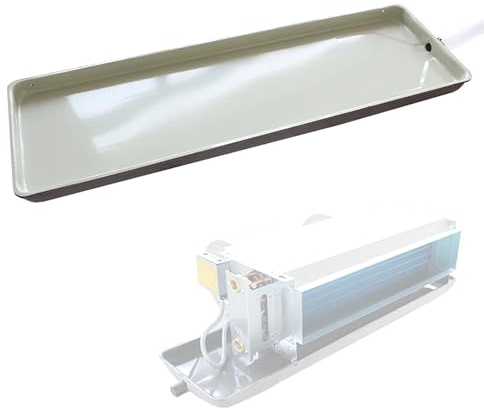 Metall Auffangwanne mit Ablauf, Abtropfschale für Klimaanlage mit Ablaufschlauch für Zentralklimaanlagen, Fensterklimaanlagen oder Mini-Split-Klimaanlagen(1030 * 250 * 30mm)