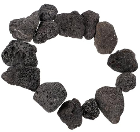 Zerodeko Natürliche Schwarze Vulkansteine Leicht und Hitzebeständig für Garten Aquarium Feuerstelle Vielseitige Deko und Pflanzenerde Porös Atmungsaktiv Kies für Vasen und Terrarien
