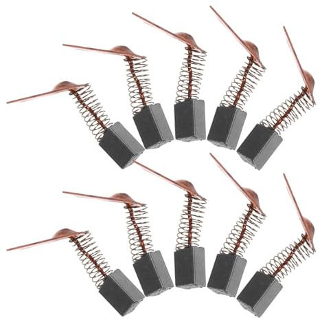 WOONEKY Escobillas de Carbón para Taladros Eléctricos 5 Pares Kit de Reemplazo para Herramientas Eléctricas Compatible Motores de Lijadora Cepillo de Limpieza Carbono Motor
