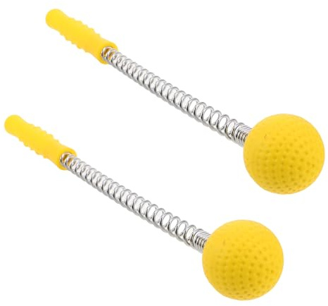 CLISPEED Outil de Massage Manuel Portable Dos Épaules Balles de Golf en Ressort, 2 Pièces, Matériau Tpr et Pp, Améliore la Circulation Sanguine, Usage Bureau ou Maison