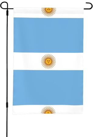 Bandiera argentina grande da giardino con stampa su entrambi i lati per esterni con design a stampa completa