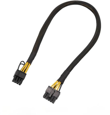 Hndhbfgrt Cable de Alimentación de Tarjeta Gráfica de 10 Pines Macho A 8 Pines (6+2) Macho. Cable de Alimentación de Tarjeta Gráfica de 10 Pines para Servidor.