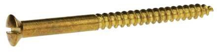 Reidl Holzschraube Linsenkopf 6 x 80 mm DIN 95 Messing blank 100 Stück