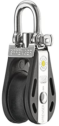 Sprenger S-Block Gleitlager (Umlenkrolle) 8 mm - 1 Rolle, Arretierset