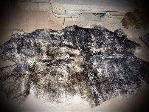 SCHAFFELLTEPPICH SCHAFFELL TEPPICH WEISS - TAUPE (aus 4 Fellen)
