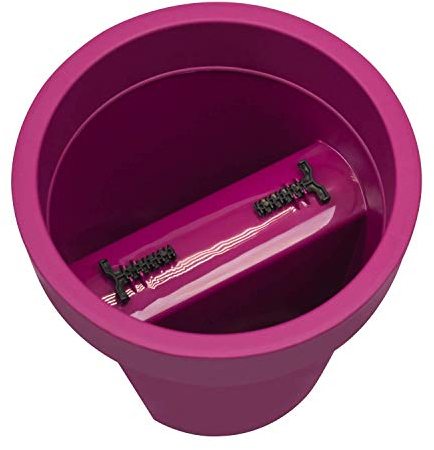 Prosper Plast Dlofr250–235 C 24.5 x 24.5 x 22.5 cm Lofly Railing Pot à fleurs Fuchsia