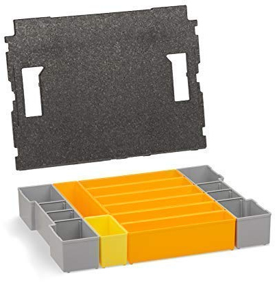 Kleinteilemagazin Alternative L-BOXX 102 Insetboxen-Set | F3 Einsätze mit Deckenpolster | Sortierboxen für Kleinteile | Schrauben Aufbewahrung