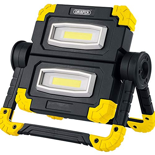 Draper 87696 - Lámpara de trabajo (10 W, COB, recargable), color amarillo