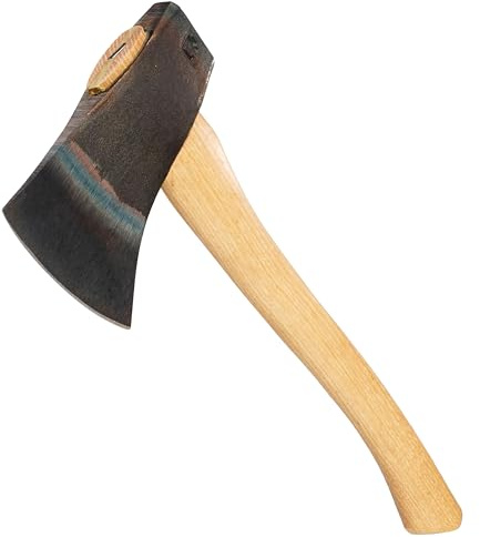 COUNCIL TOOL Sport Utility Flying Fox Woodsman Hatchet - 1.625 lbs Throwing Axe, 16 Curved Hickory Handle with Hardened Poll, Made in the USA - SU162FF16C
