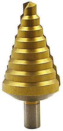 XIZONLIN 10-45mm HSS Stufenbohrer Satz Set - Titanbeschichtet, Exact Pagoda Konusbohrer Kegelbohrer Loch Dreieck Shank Tool