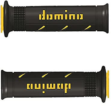 Motorrad Griffe Lenkergriffe aus gummi für Naked, Tourer, Rennsport, Cruiser, Pitbike (Gelb)