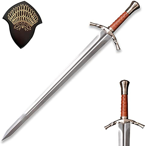 Cosplay Spada Fatta a Mano - Lama in Acciaio Inox, Cavaliere Medievale