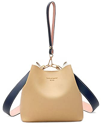 NICOLE & DORIS Frauen Tasche Mittelgroße Umhängetasche Designer Schultertaschen Weiche Ledertasche Handtasche Damen Shopper Beuteltasche Khaki