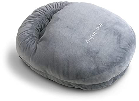 Innoliving Scaldapiedi Elettrico senza Fili, Scaldapiedi e Scaldamani elettrico INN-769, Scaldapiedi Elettrico senza Acqua Morbido, per terapia del calore, riscaldamento dei piedi (Colore Grigio)