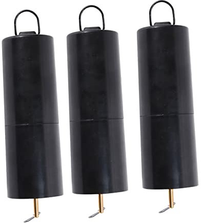 YARNOW 3pcs Sturdy Wind Chime Motors with Rotating Pendant without Wind Easy to Install Black Plastic Battery-powered Spinner Motors for Outdoor Decoration