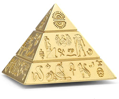 Pyramide Fidget Spinner Schreibtisch Spielzeug für Kinder Erwachsene Stress Relief, Metall Fidget Cube Schreibtisch Dekoration für Büro, Geburtstagsgeschenk Party Gunst Klassenzimmer Preise