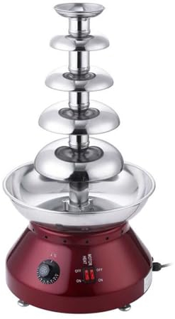KHZKHC Machine Chauffante pour Faire Fondre Le Chocolat De Grande Capacité À 5 Niveaux, Machine Électrique À Fontaine À Fondue Au Chocolat, Capacité De 3000 ML, avec Fonction De Réchauffement