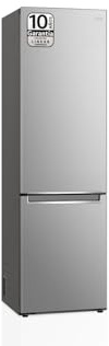 LG GBP52PYNBN Frigorifero Combi Door Cooling+, Frigorifero e Congelatore, 2 porte, Serie P500, Classificazione B, Capacità 419L, 2 m, Inox Anti impronte